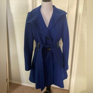 Steve Madden belted long peacoat